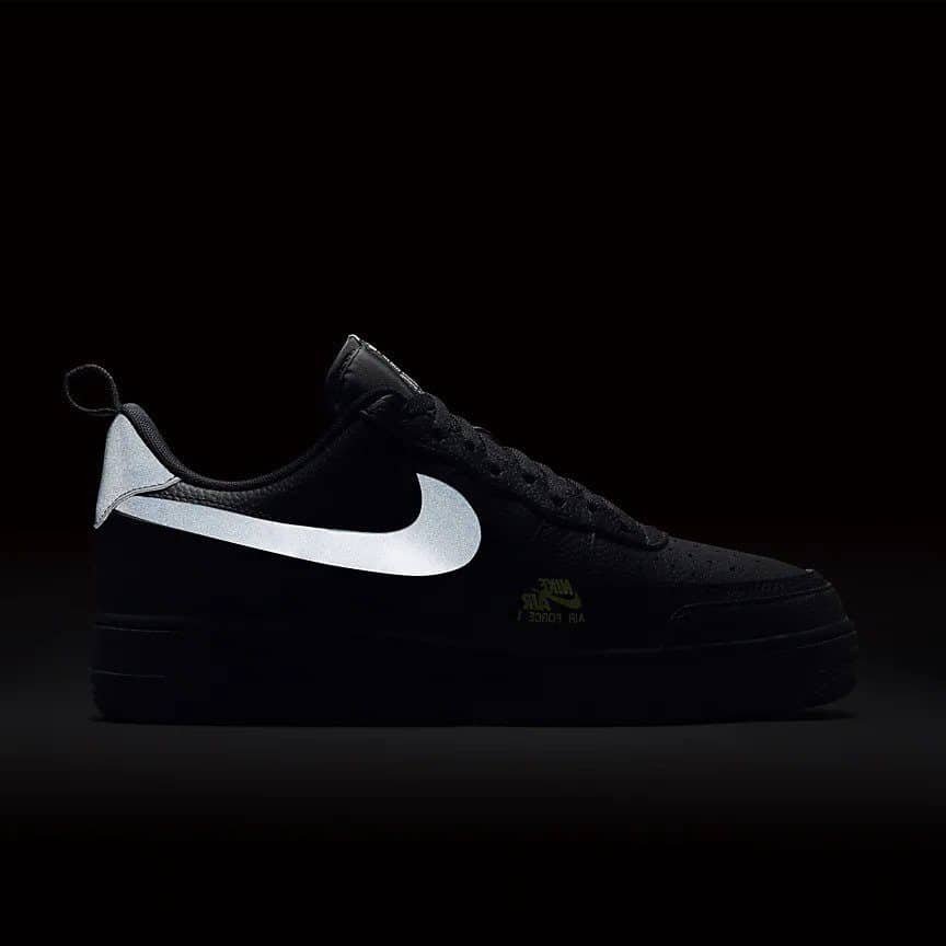 Nike air force cheap 1 low black reflective